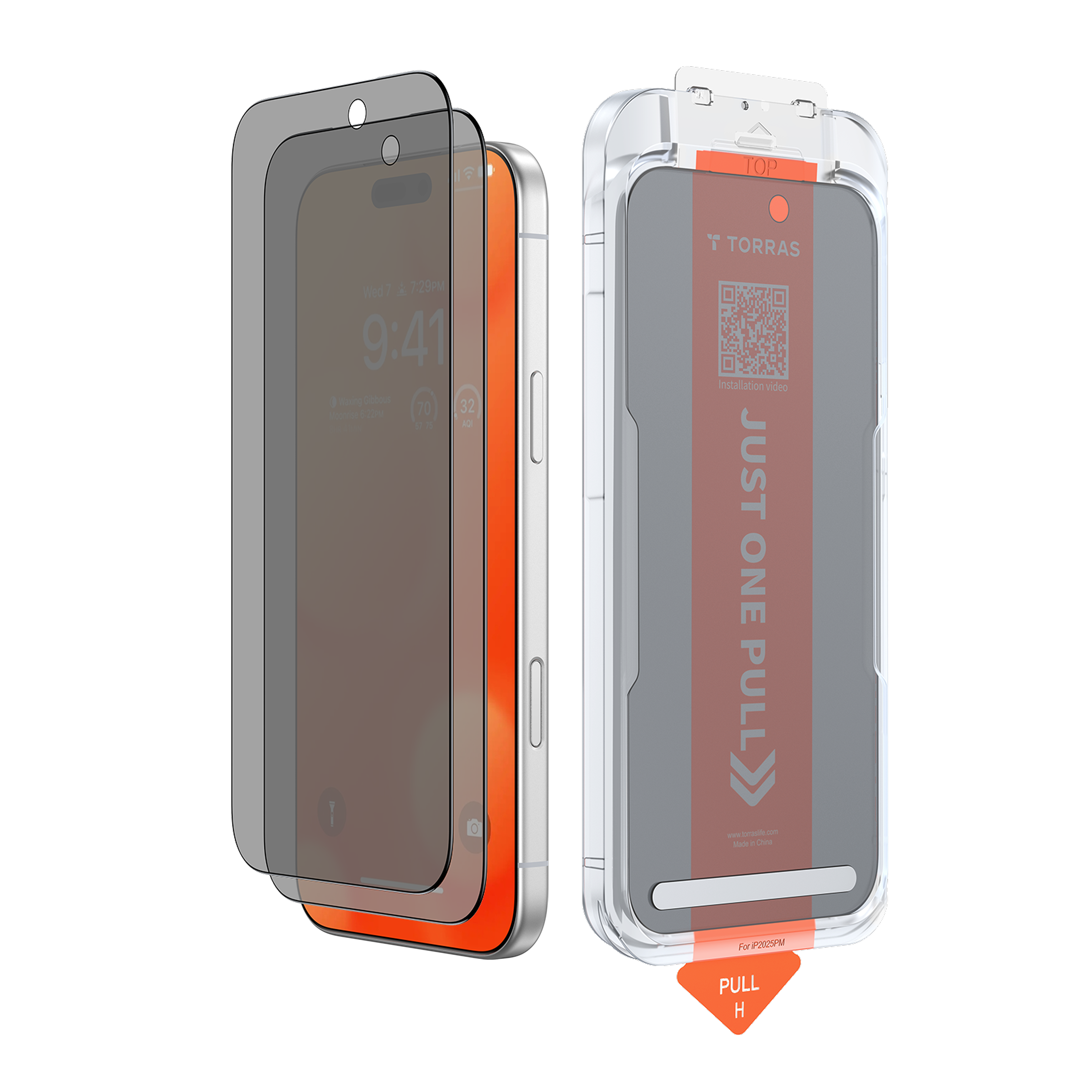 GlassGo Ultra Privacy ガラスフィルム(iPhone 17 シリーズ用)